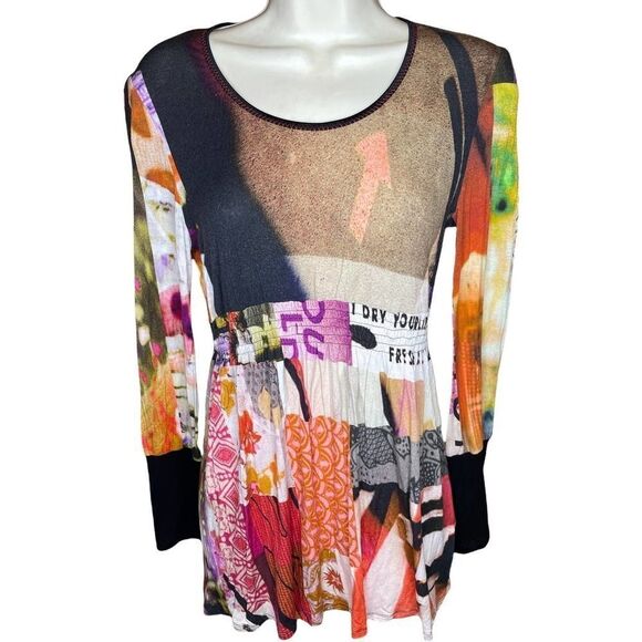 Beatrice.b Made in Italy Graphic Tunic T Size Small - Picture 1 of 7